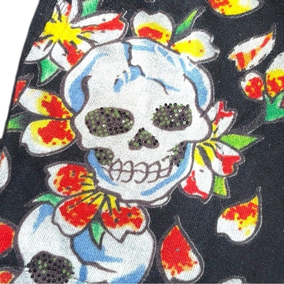 ▶️ Ed Hardy ◀️ 'True 'Til Death'Knit Belted Cardigan Sweater Vest - Picture 5 of 13